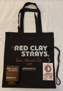Borsa tote Red Clay Strays 2024 These Moments Tour concerto band Koozie VIP cordino - Foto 1 di 5