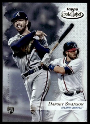 2017 Topps Gold Label Class 1 Dansby Swanson R99 - Image 1 of 2