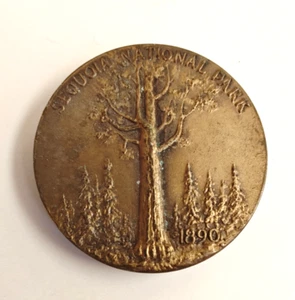 Vintage 2005 Maco-Bronze National Parks Centennial 1872-1972 Sequoia Coin Rare - Bild 1 von 6