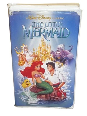 РЕДКАЯ оригинальная видеокассета The Little Mermaid Disney Black Diamond ЗАПРЕЩЕННАЯ обложка художественные работы - Изображение 1 из 4