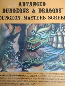Advanced Dungeons & Dragons Dungeon Masters Screen 9024 TSR 1979 - Picture 1 of 6
