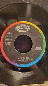 BOB SEGER 7" 45 RPM "Hollywood Nights" & "Rock & Roll Never Forgets" VG+ Cond. - Picture 1 of 2