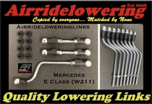 Mercedes E CLASS (W211) INC 55/63 AMG AIR SUSPENSION LOWERING LINKS - FULL KIT - Picture 1 of 1