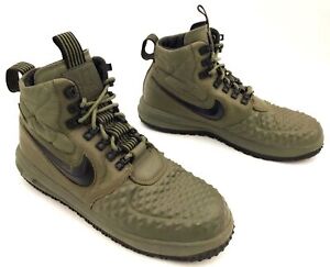 Nike Lunar Force 1 Duckboot 17 'Olive' Men's Green/Black Sneakers - Sz 11 (+COA)