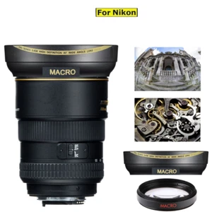 HD Wide Angle Macro Lens for Nikon AF-S DX Zoom-NIKKOR 17-55mm f/2.8G IF-ED Lens - Picture 1 of 10