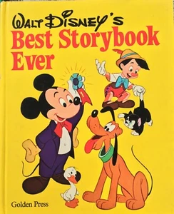 El mejor libro de historias de Walt Disney 1979 prensa dorada tapa dura vintage publicación gratuita - Imagen 1 de 8