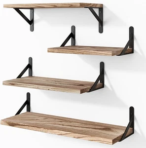 Floating Shelves for Wall Different Sizes Farmhouse Wall Shelf for Bedroom, Bath - Picture 1 of 12