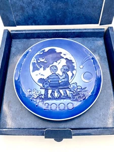 Plato de Navidad Royal Copenhagen Vintage - El Plato del Milenio 2000 Caja Original - Imagen 1 de 7