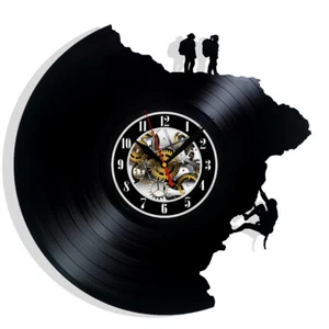 Climbing Vinyl Wall Clock Gift Birthday Holiday Art Home Room Decor Design - Imagen 1 de 5