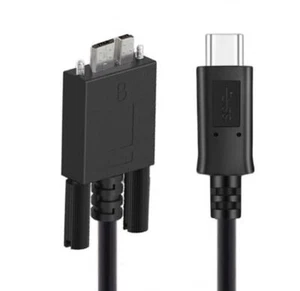 USB C to Micro B Panel Mount Cable for Industrial Camera | Male to Male | 1m - Picture 1 of 7