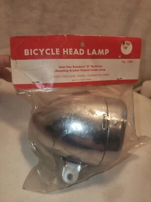 Vintage NEW Pacific Bicycle Head Lamp New In The Original Packaging NO. 1384 - Image 1 of 4