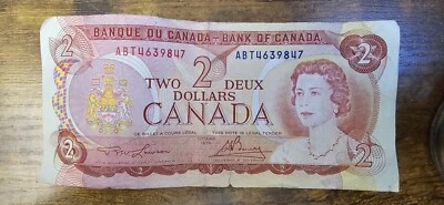 1974 Bank of Canada $2 Dollars Note - ABT4639847 - Circulated - Image 1 of 2