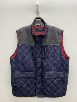 Chaleco para hombre VINCE CAMUTO talla XXL gris marino estampado de diamantes Foto 1 de 2