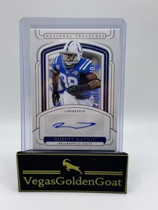 2024 National Treasures Robert Mathis GOLD /10 Auto 🔥 COLTS - Picture 1 of 2