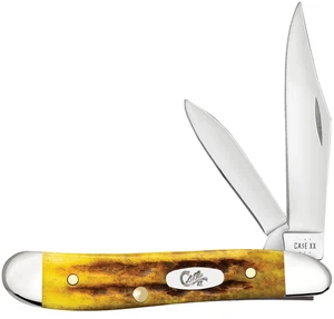 Case xx Knives Peanut Heritage Honeycomb Bone 32276 Pocket Knife Stainless - Picture 1 of 3