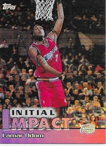 Refractor Topps Initial Impact Lamar Odom #12 2000 - Imagen 1 de 2