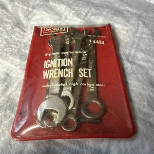 Vtg Sears 8 Pc. Combination Ignition Wrench Set 9 4484 - Picture 1 of 8