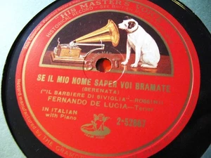 1908 FERNANDO DE LUCIA MILAN Barbiere di Siviglia Se il mio nome Serenata 52667 - Picture 1 of 1