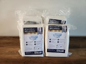 4 Packs Of 2 Count Northshore Megamax Tab Style Briefs Adult Diapers SM 24-34in - Picture 1 of 5