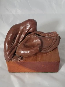 Russische Bettler Skulptur Reproduktion Ernst Barlach Ton Sammlerstück RAR LESEN  - Bild 1 von 7