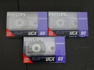 PHILIPS UCX-90 UCX-60 NUEVO EMBALAJE ORIGINAL SIN USAR NUEVO 3 PIEZAS 3 PIEZAS PRECINTADO - Imagen 1 de 4