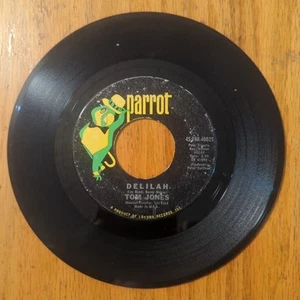 Tom Jones 45 Delilah/Smile Away Your Blues PARROT - Picture 1 of 2