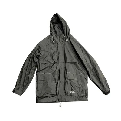 Red Ledge Men's Hood Rain Jacket Outdoor Hiking Waterproof Size Medium - Image 1 of 4