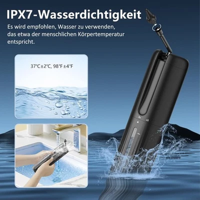 VITCOCO Wush Ohrendusche mit 10 Aufsätzen - 4 Druckmodi, IPX7 wasserdicht für Familie