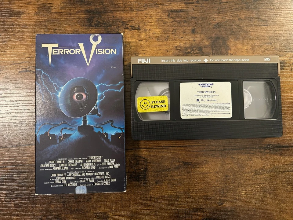 Terror Vision VHS (1986) Lightning Video Horror Rare - Image 1 of 4