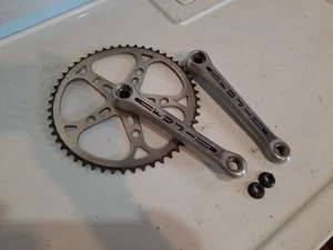 Vintage Sugino Fuji Crankset - Old School BMX Road Race - Japan 170mm Black 52T - Picture 1 of 21