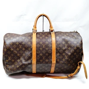 Louis Vuitton LV Boston Bag Keepall Bandouliere 55 Brown Monogram 2325985 - Imagen 1 de 11