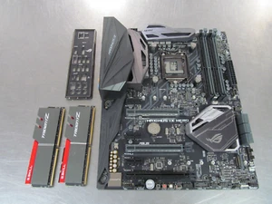 ASUS MAXIMUS IX HERO INTEL MOTHERBOARD W/ GSKILL DDR4 3000MHZ RAM TESTED - Photo 1/14