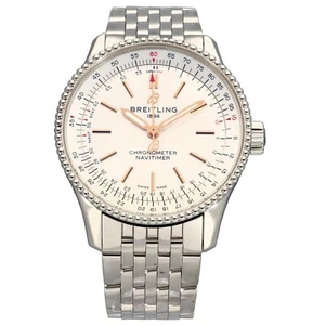 Breitling Navitimer A17395 Steel Watch 35mm Case Grey Dial With 18cm Strap - Picture 1 of 7
