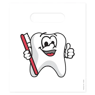 Tootie Diente 7-3/4" X 9" Bolsa de Regalo Dental, Higiene Dental Cuidado del Paciente Goodie Foto 1 de 4