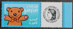 Timbre - FRANCE - C'est un garçon - Logo CERES - Neuf ** - YT3431A - 2001 - Bild 1 von 1