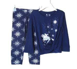 DISNEY JUMPING BEANS FROZEN Girls Size 3T Leggings and Top - Picture 1 of 7