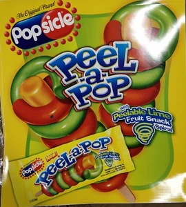 "Calcomanía de helado grande para camión de helados paletas peeling a pop 20""x23,5" - Imagen 1 de 2