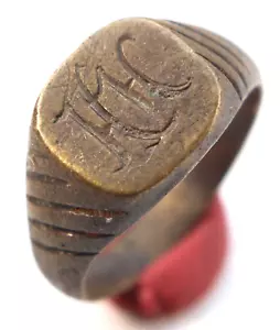 WWI Original Russian Emipire Personalized Ring With Initials Monogram (Y24-10) - Picture 1 of 7