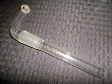 KONTES Custom Glass 90° Bend Vapor Duct Tube 18/9 Spherical & 24/40 Inner Joints