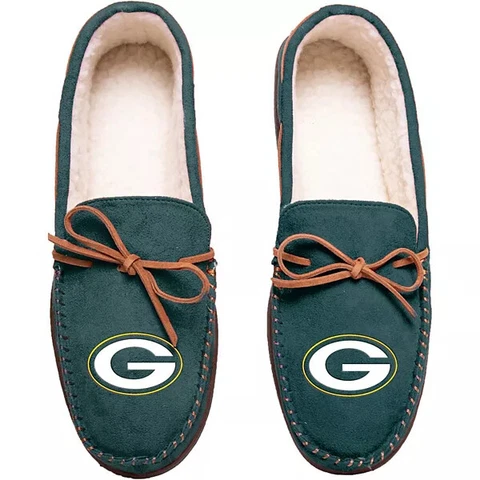 NFL Green Bay Packers New Team Color Moccasin Slippers Cover