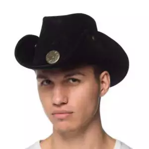 Leather Like Cowhand Hat - Picture 1 of 4
