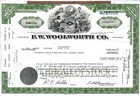 F. W. Woolworth Co., New York, 1974  (23.501 Shares) !!