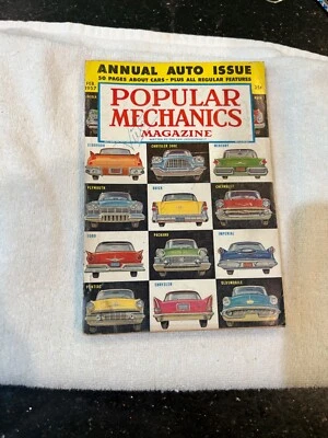 1957 February Popular Mechanics Magazine  Annual Auto Issue - Image 1 of 3