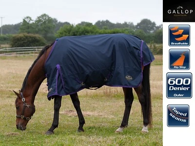 LITE WEIGHT TURNOUT RUG NO FILL Gallop Trojan Lightweight Horse Rug 0g No Neck - Image 1 of 4