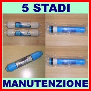 MANUTENZIONE COMPLETA x 900 A - 2 FILTRI + 2 MEMBRANE DA 150 GPD + 1 T33 ARGENTO - Foto 1 di 1