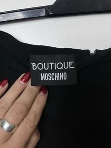 Falda Lápiz MOSCHINO BOUTIQUE Negra 100% Lana Virgen Talla UK 14 - Imagen 1 de 5
