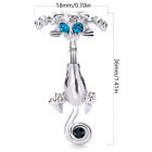 Fashion Vintage Cat Rhinestone Navel Ring Stainless Steel Sexy Belly Button Ring