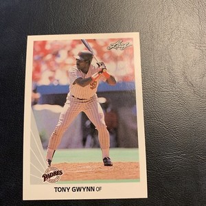 B51a Tony Gwynn San Diego Padres #154 Leaf 1990