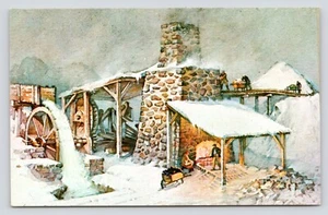Andover Forge Artwork Art Waterloo New Jersey VTG UNP Postcard - Picture 1 of 2