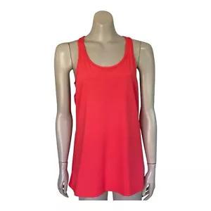 RUSSELL Women Size 12 Activewear Top Sports Gym Shelf Bra Racer Back Orange - Picture 1 of 10